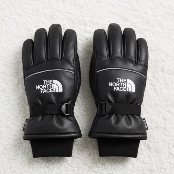 The North Face Other - The North Face Men's Black Leather Gloves